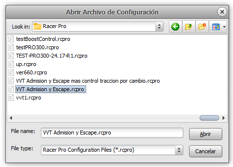 Abrir Configuración