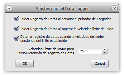Configuración del Datalogger
