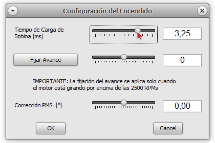 Ajuste del Tiempo de Carga