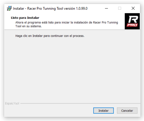 Solo tenés que darle click al botón INSTALAR
